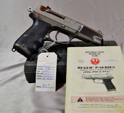 Ruger P89 STAINLESS 9mm Hi-Cap 15+1  